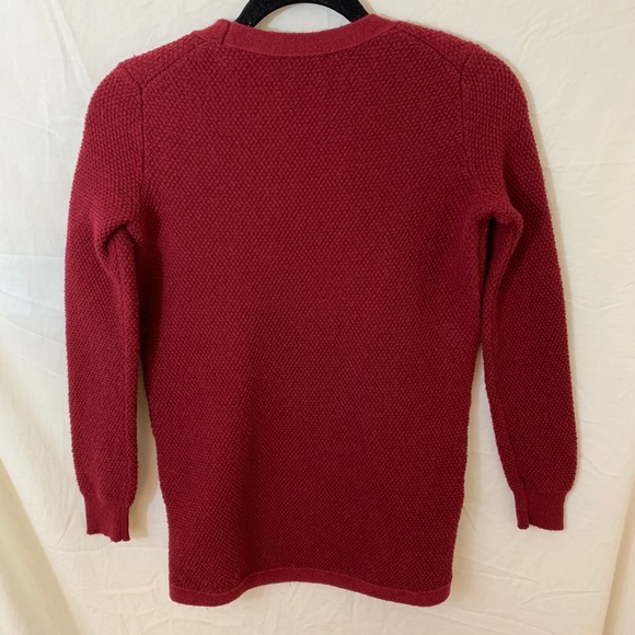 Madewell Crewneck Pullover Sweater Burgundy XS - Picture 2 of 8
